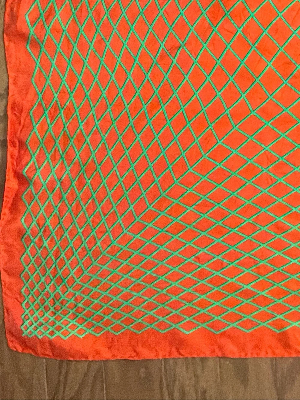 Rare vintage ..ANUSZKIEWICZ..large silk scarf